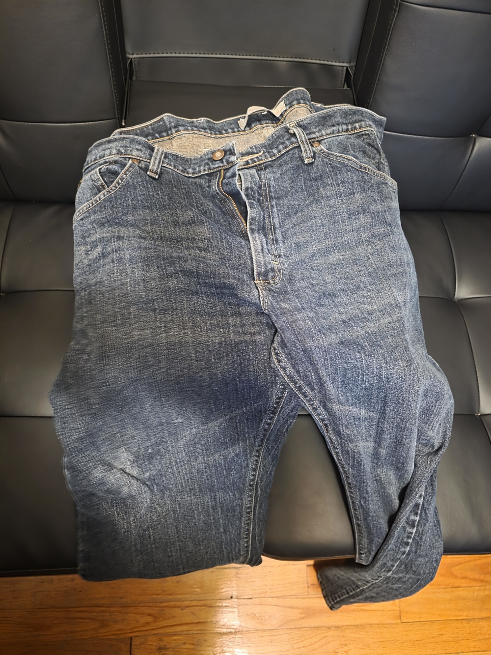 Levi's 40x30 Men's Straight Blue Denim Jeans